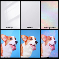 Nouveau film de plastification à froid A4 en PET, feuille d'autocollants vinyle holographique, film de plastification mat auto-adhésif imperméable