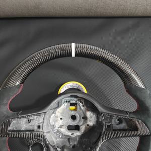 Volante Sportivo in Pelle e Fibra di Carbonio con Display LED RPM per <span class=keywords><strong>Alfa</strong></span> <span class=keywords><strong>Romeo</strong></span> <span class=keywords><strong>Giulietta</strong></span> 2010-2016 - Product Image 5