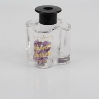 Flacon en verre vide pour parfum de 120 ml, flacon diffuseur en verre de 200 ml avec bâtonnets parfumés, adapté aux hôtels, aux maisons et aux salons