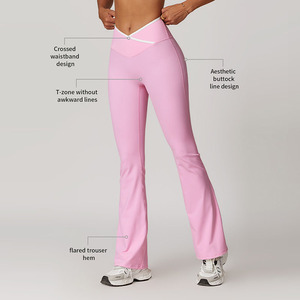 <span class=keywords><strong>Abbigliamento</strong></span> Sportivo Personalizzato di Alta Qualità per Pilates, <span class=keywords><strong>Abbigliamento</strong></span> da Palestra e Fitness, <span class=keywords><strong>Abbigliamento</strong></span> da Allenamento a Vita Alta Incrociata per Donne, Produttore di <span class=keywords><strong>Abbigliamento</strong></span> Attivo da Palestra - Product Image 4