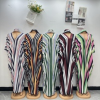 Nouvelle Robe de Plage Ample en Tissu Kaftan Ethnique Imprimé Africain pour Femme Grande Taille – Collection Été 2026