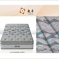 Tissu tricoté imprimé, tissu de matelassage, impression polyester, motif tricot, tissu de matelas, directement de l'usine chinoise