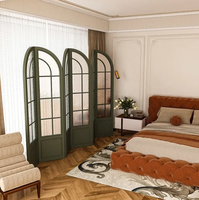 Paravent de luxe en métal doré pour salon et chambre, cloison de séparation en acier inoxydable pour hôtel et restaurant