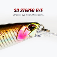 Leurre de pêche personnalisé multicolores 60 mm 8 g en plastique dur, leurre de pêche à la traîne, leurre de pêche coulant