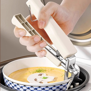 Anti Scalding Stainless Steel Dish <b>Tongs</b> Heat Resistant Kitchen Utensil For Lifting Bowls And <b>Serving</b> Dishes - Product Image 3
