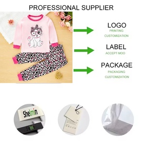 Ensemble <span class=keywords><strong>de</strong></span> pyjamas pour enfants unisexe 100% coton Vêtements <span class=keywords><strong>de</strong></span> <span class=keywords><strong>nuit</strong></span> d'été imprimés Pyjamas pour filles Offre Spéciale Vente en gros <span class=keywords><strong>de</strong></span> vêtements pour enfants - Product Image 3