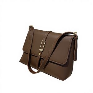 Sac fourre-tout en PU grande capacité pour femme, tendance transfrontalière été automne hiver, avec fermeture éclair, détails chaîne et coutures, en polyester, pour usage quotidien - Product Image 1