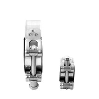 Collier de serrage robuste de type européen en acier inoxydable 201 304 316, collier de serrage à boulon réglable pour raccordement de tubes