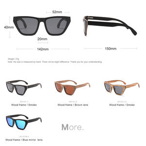 2025 gafas de sol de monopatín de madera para hombres nueva llegada logotipo personalizado gafas de sol respetuosas con el medio ambiente gafas de sol de madera a granel recicladas - Product Image 5