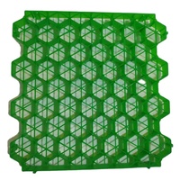 Grilles de pavage en PP alvéolées noires de 50 mm pour remplissage de gravier, 500x500 mm, pour allées, parkings et enclos pour chevaux - Design moderne