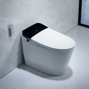 शीर्ष गुणवत्ता आधुनिक 110V/220V बिजली बुद्धिमान एक टुकड़ा closestool बाथरूम wc सफेद शौचालय का कटोरा स्वत: स्मार्ट शौचालय