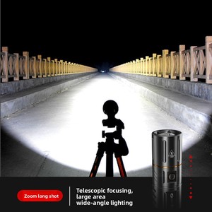 Lampe torche zoomable haute luminosité, longue portée plus de 500 m, étanche, LED, pour <span class=keywords><strong>le</strong></span> camping, les activités de plein air et les situations d'urgence - Product Image 3