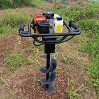 HOTOKA Tarière Thermique Essence Moteur 51.7cc 52cc 62cc 63cc 68cc 71cc 72cc pour Perçage de Trous de Plantation Machine de Forage de Sol