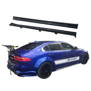Faldones Laterales de Fibra de Carbono LARIDAS, Paneles de Carrocería Elegantes con Recortes para Faros Antiniebla para Jaguar <span class=keywords><strong>XEL</strong></span> 2015-2019, Nuevo Estado - Product Image 1