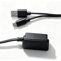 Cable de Extensión Divisor USB Tipo-C Macho a Doble USB Tipo-A Hembra con Conector SR