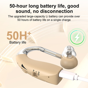 Aide auditive rechargeable OTC en gros pour les personnes âgées, amplificateur sonore BTE avec compensation auditive pour les pertes auditives, utilisation quotidienne pour les adultes - Product Image 4