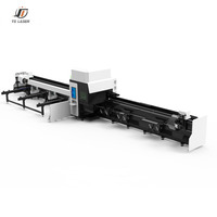 Máquina de Corte Láser de Fibra CNC de 12 Metros con Certificación CE para Corte de Tubos de Latón, Acero en Forma de H y Acero Angular, Refrigeración por Agua, Semiautomática