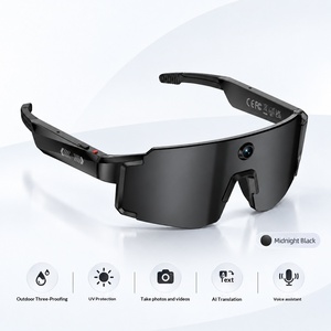 Lunettes audio intelligentes W‑Ai4, son surround 3D à oreille ouverte, appels mains libres, charge sans fil sécurisée, lentilles remplaçables - Product Image 2