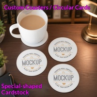 Sous-verres personnalisés en carton, cartons de support rectangulaires, coussinets isolants de forme spéciale, emballage jetable avec logo personnalisé, usage agricole
