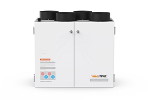 Système de ventilation à récupération de chaleur à double flux vertical <span class=keywords><strong>VMC</strong></span> 250 350 500 m³/h, unité murale HRV pour maison avec filtre HEPA H13 - Product Image 4