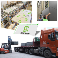 Panneaux composites en aluminium HENGLICAI HLCAluminum modernes Alucobond ACP ACM pour murs et plafonds extérieurs