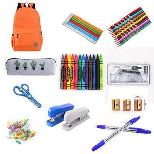 Özel toptan geri okul Essentials okul malzemeleri çocuklar kırtasiye ürünleri seti promosyon okul hediye seti kırtasiye setleri