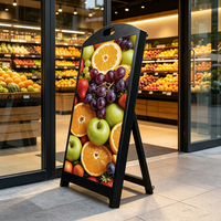 Écran LED publicitaire mobile P2.5 pour extérieur et intérieur, 640x960mm, panneau d'affichage électronique mobile, écran de présentation