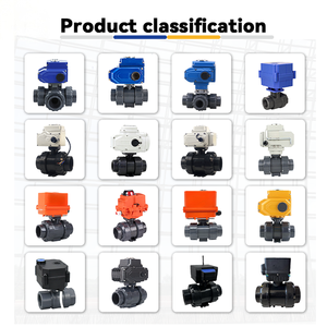 Vanne à boisseau sphérique électrique haute pression pour l'<span class=keywords><strong>eau</strong></span>, à 3 voies en T (PVC/CPVC/UPVC/PPH/PVDF), avec actionneur 24V/110V/220V et raccordement BW/NPT/à brides - Product Image 2