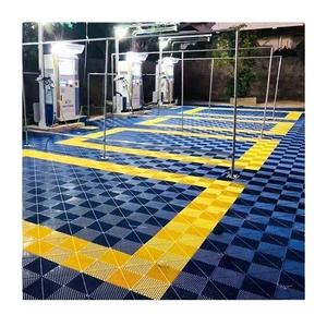 Enclavamiento Extraíble PP Plástico Garaje Baldosas Resistente al desgaste Antideslizante Suelo de vinilo Solución de diseño gráfico - Product Image 2