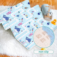 Tapis de jeu pour bébé en mousse XPE, double face, non toxique, jouet éducatif, grand motif de dessin animé, tapis pliable