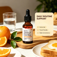 Complément Énergétique Quotidien pour l'Immunité, Gouttes Liquides de Vitamine B-Complex pour Femmes et Hommes, Formule Personnalisée, Gouttes de Suppléments Fer et Zinc
