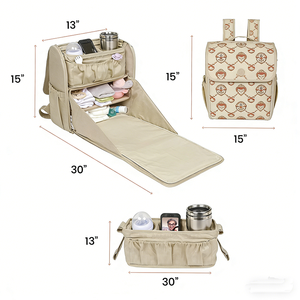 <span class=keywords><strong>Sac</strong></span> <span class=keywords><strong>à</strong></span> <span class=keywords><strong>dos</strong></span> de maternité pour maman et papa, en PU, résistant <span class=keywords><strong>à</strong></span> l'eau, grande capacité, 4 poches isothermes, attache pour poussette, matelas <span class=keywords><strong>à</strong></span> langer - Product Image 6