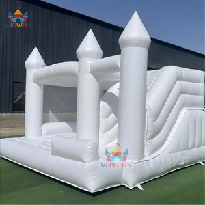 Château gonflable commercial de 16,4 pieds avec toboggan pour mariage, château gonflable combiné pour mariage, à vendre ou à louer - Product Image 4