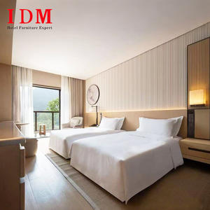 ชุดเฟอร์นิเจอร์ห้องนอนโรงแรมหรูหราแบบกำหนดเองของ <span class=keywords><strong>IDM</strong></span> สไตล์มินิมอล เตียงคู่ เตียงควีนไซส์ เตียงคิงไซส์ เตียงเดี่ยว สำหรับโรงแรมระดับ 3-5 ดาว - Product Image 4