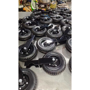 Roue de <span class=keywords><strong>portail</strong></span> <span class=keywords><strong>coulissant</strong></span> robuste de 8 pouces, roue en caoutchouc, <span class=keywords><strong>roulettes</strong></span> <span class=keywords><strong>pour</strong></span> portails de ferme, roue rigide <span class=keywords><strong>pour</strong></span> portails tubulaires - Product Image 5