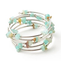 Bracelet en éclats d'améthyste naturelle avec fil métallique, pierres de guérison, bracelets en cristal violet pour cadeau