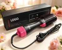 Brosse Soufflante Chauffante Portable 110V-240V la Plus Vendue – Sèche-Cheveux, Coiffeur et Volumateur en un Seul Coup