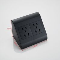 Enchufe de escritorio montable en cubo con tomas de corriente europeas, puerto de carga USB y tomas de corriente eléctricas para oficina, con certificación CE