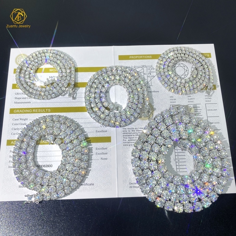 Luxury Mossanite Jewelry 5mm 6 5mm