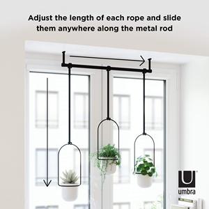 Jardinières suspendues <span class=keywords><strong>pour</strong></span> plantes d'intérieur, crochets, cordes, <span class=keywords><strong>support</strong></span> <span class=keywords><strong>mural</strong></span>/plafond en métal minimaliste et durable <span class=keywords><strong>pour</strong></span> la maison - Product Image 4