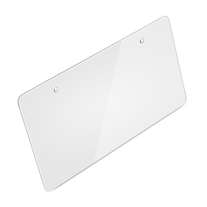 Marco para Placa de Matrícula de Automóvil, Marco Plano Transparente Blanco Estándar Estadounidense al por Mayor, Resistente a Impactos y Duradero - Product Image 3