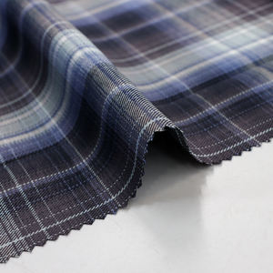 彩色各种TR色织方格西装格子面料100% 涤纶格子面料家庭学校项目 - Product Image 5