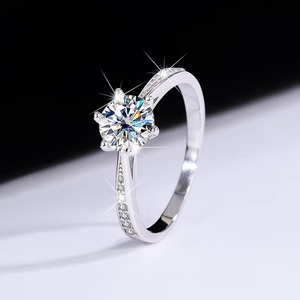 Bague d'éternité en diamant de laboratoire cultivé en Inde, en argent 925, étincelante, pour mariage, anniversaire, cadeau de mariée, disponible à la vente - Product Image 2