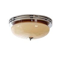 Plafonnier LED vintage français rétro en fer avec lustre en verre pour chambre à coucher, suite parentale, bureau