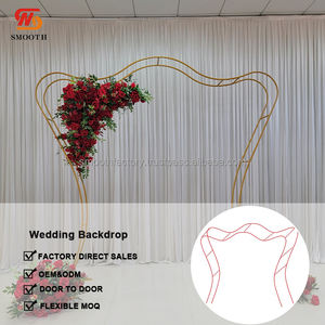 Nuevo Arco de Metal Dorado Desmontable Moderno para Decoración de Bodas y Fiestas de Cumpleaños - Product Image 4