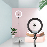 Anneau lumineux LED de 14 pouces à température de couleur réglable, lampe de remplissage LED pour selfie, streaming en direct, maquillage, vidéo TikTok