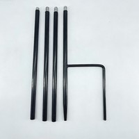 Robuster Metall-Schäferhaken für den Außenbereich, Garten-Vogelfutterspender-Stange, Hängepflanzenhalter, Laterne, Solarleuchte, Hochzeits-Dekorationsstab
