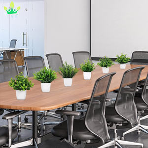 Artificiale piccola pianta 6 vaso di plastica eucalipto pianta erba arbusto scrivania interna <span class=keywords><strong>tavolino</strong></span> bagno camera da letto decorazione della casa - Product Image 5