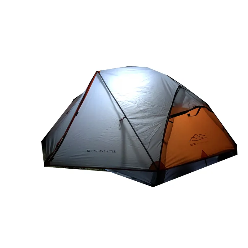 Upgrade Two Person Double Layer Lightweight Backpacking Tent Ultralight Camping Hiking Gear