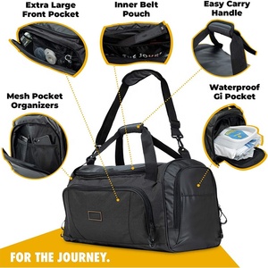 Logo personnalisé 45L <span class=keywords><strong>Sac</strong></span> d'entraînement pour équipement <span class=keywords><strong>de</strong></span> <span class=keywords><strong>sport</strong></span> sec et humide BJJ Jiu Jitsu Duffle <span class=keywords><strong>Sac</strong></span> <span class=keywords><strong>de</strong></span> <span class=keywords><strong>sport</strong></span> pour Gi en sueur, équipement d'arts martiaux, boxe et <span class=keywords><strong>MMA</strong></span> - Product Image 4